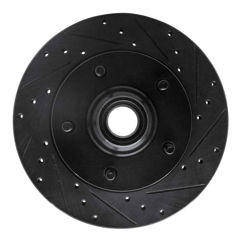 Ford E-150 Club Wagon Brake Rotor (1) - Front Right - R1 Concepts - Drilled & Slotted - Black - `94-`03 Ford E-150 Club Wagon Brake Rotor (1) - Front Right - R1 Concepts - Drilled & Slotted - Black - `94-`03